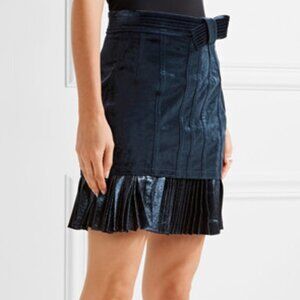3.1 Phillip Lim Velvet And Metallic Chiffon Mini Skirt